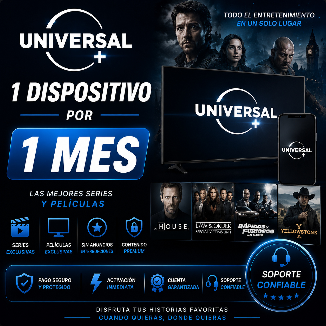 UNIVERSAL+ (1 DISPOSITIVO, 1 MES)