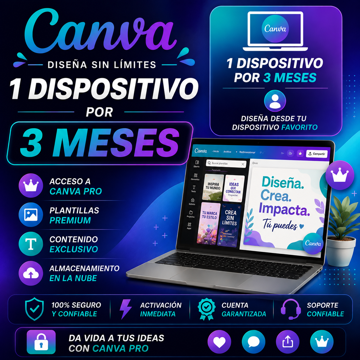 CANVA EDU (1 DISPOSITIVO, 3 MESES)