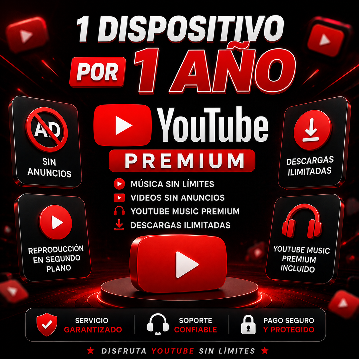 YT PREMIUM (1 DISPOSITIVO, 1 AÑO)