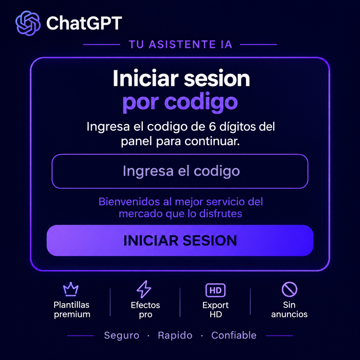 CHATGPT PRO APK (1 DISPOSITIVO, 1 MES)